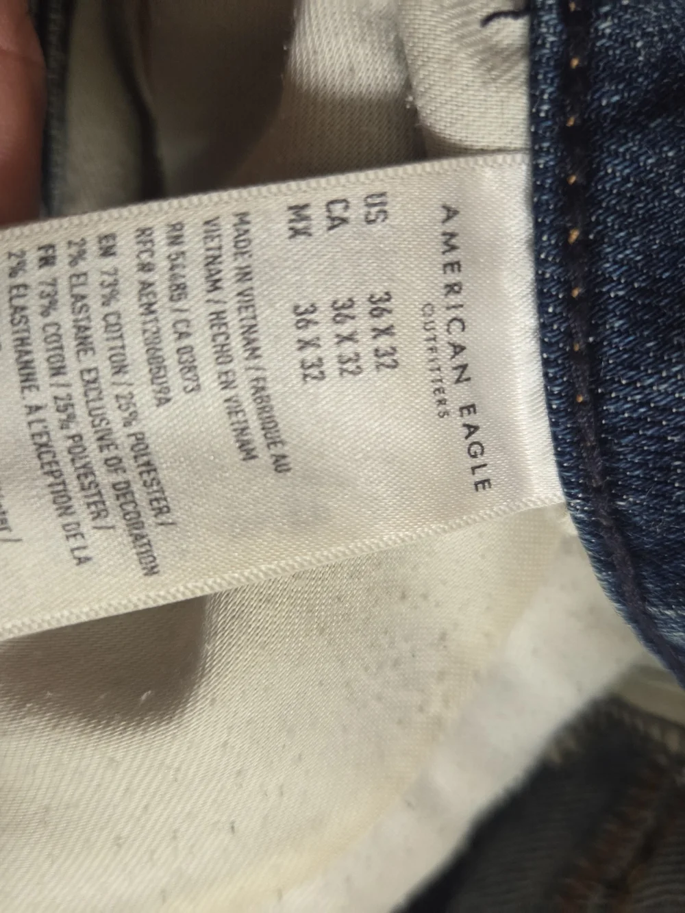 American Eagle Outfitters Men's Slim Jeans - Medium Blue Wash